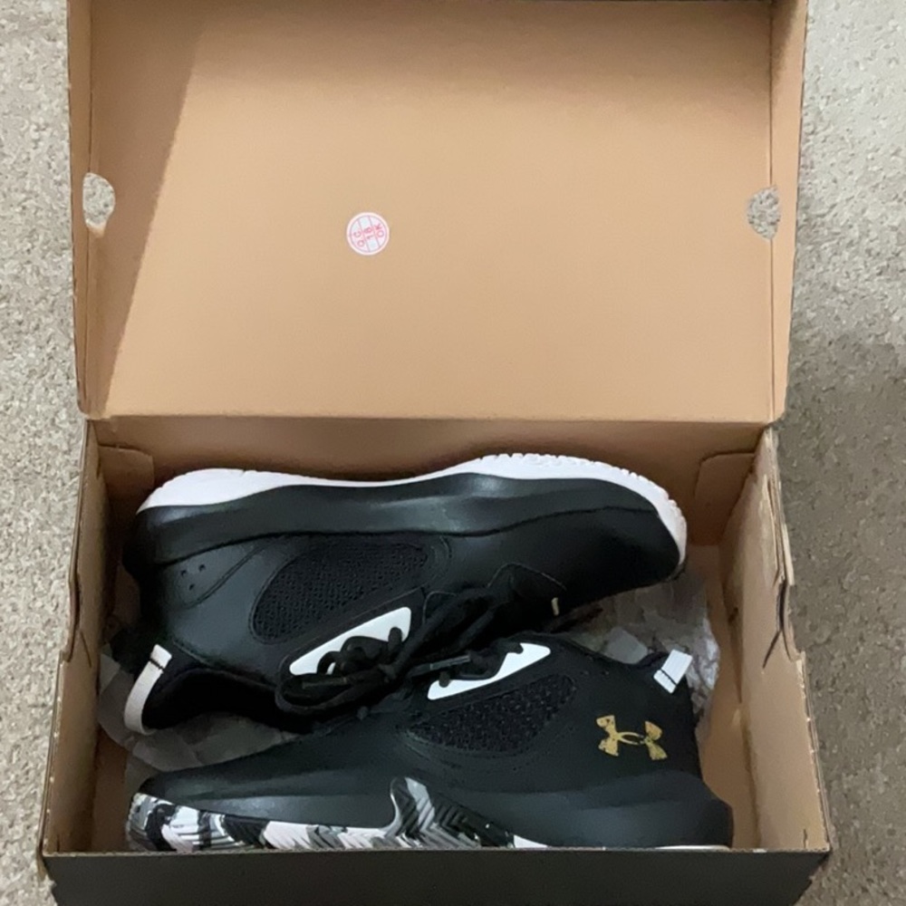 Under Armour Black and White Athletic Shoes